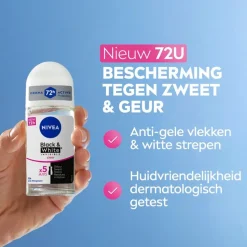NIVEA Black & White Invisible Original Antitranspirant Roller