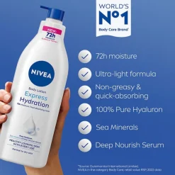 NIVEA Express Hydratation Bodylotion met Pomp