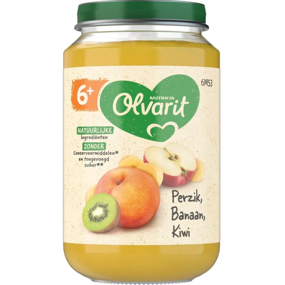 Olvarit 6+M Perzik Banaan Kiwi