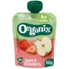 Organix Bio 4M+ Appel en Aardbei Knijpzakje