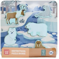 Playing Kids Arctic Puzzel
