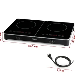 PRIMO PR303IKP Dubbele Inductiekookplaat
