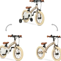 Qplay Miniby Kinderfiets 14 Inch 3 in 1 Loopfiets