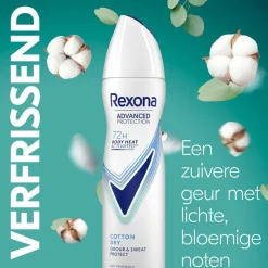 Rexona Women Advanced Protection Cotton Dry Antitranspirant Spray