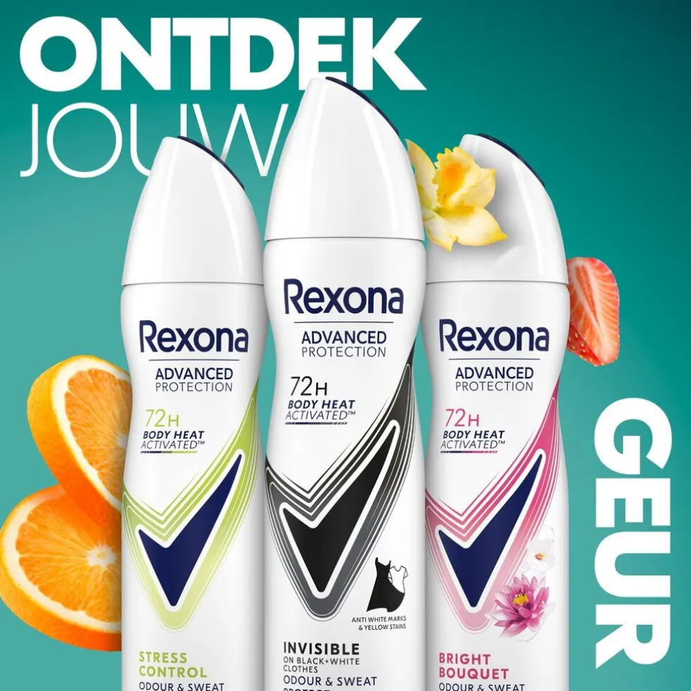 Rexona Women Advanced Protection Invisible Antitranspirant Spray