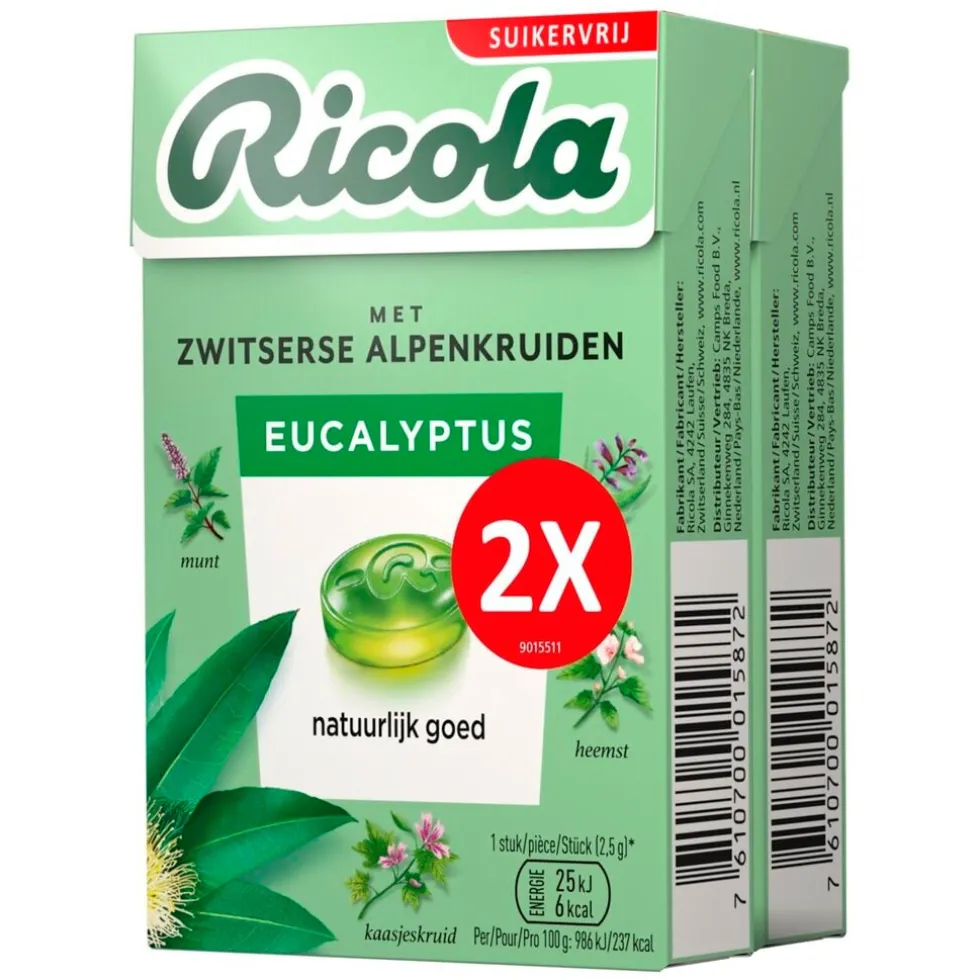 Ricola Eucalyptus Kruidenpastilles