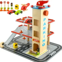 Rijoka Houten Parkeergarage Parking met lift Inclusief accessoires