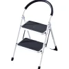 Rijoka Huishoudtrap Inklapbaar 2 Treden Anti Slip Treden Sponge Handgrepen