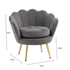 Russle Schelp Fauteuil Velvet