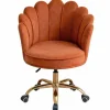 Russle Velvet Schelp Bureaustoel