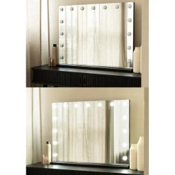 SensaHome Vanity Mirror Pro Hollywood Make-up Spiegel met 15 Dimbare LED Lampen