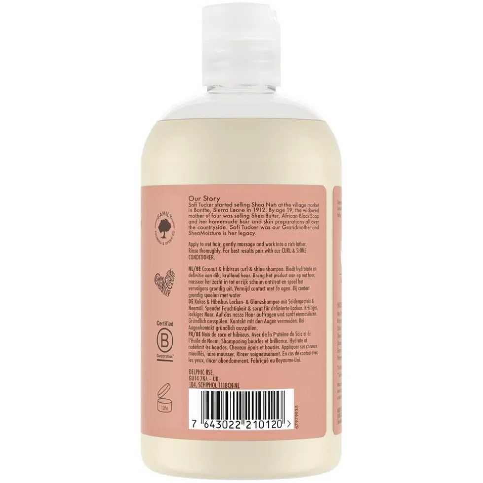 SheaMoisture Coconut & Hibiscus Curl & Shine Shampoo