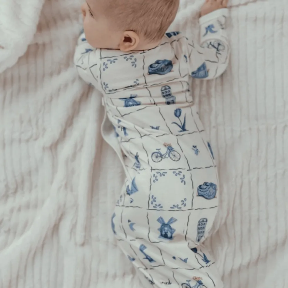 Snoozebaby Delfts Blue Newborn Slaapzak 0-3 mnd