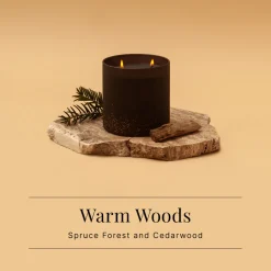 Spaas WinterGlow Geurkaarsen Warm Woods Spar & Cederhout Kaarsenset