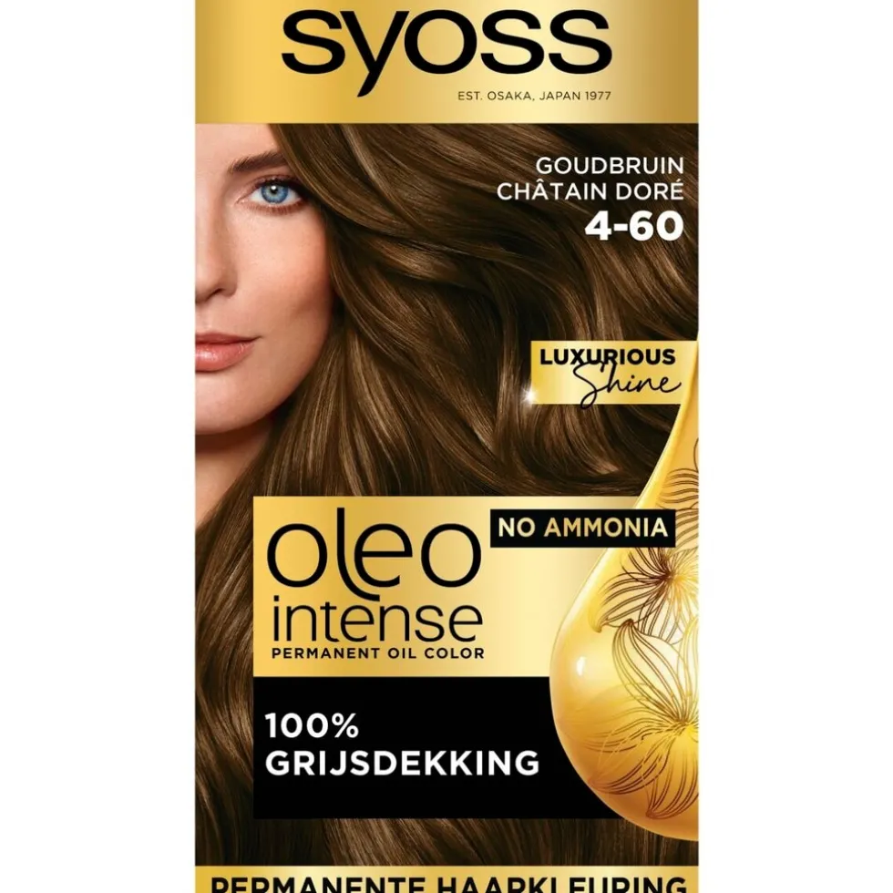 Syoss Oleo Intense 4-60 Goudbruin Haarkleuring