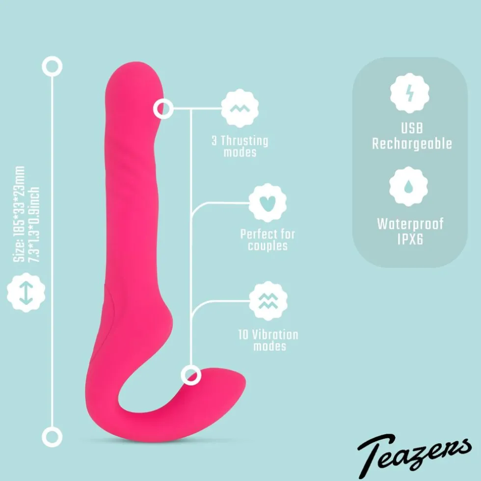 Teazers Strapless Strap On Vibrator