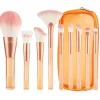 Technique PRO Translucent Perfection make-up kwastenset - 9 make-up kwasten met zakje (ORANJE)