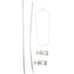 Tega Baby Wit Piekstok & Sluierstandaard met Klembevestiging