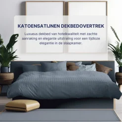 Ten Cate 100% Katoensatijnen Tweepersoons Dekbedovertrek