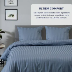 Ten Cate 100% Katoensatijnen Tweepersoons Dekbedovertrek