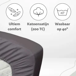 Ten Cate 100% Katoensatijnen Hoeslaken