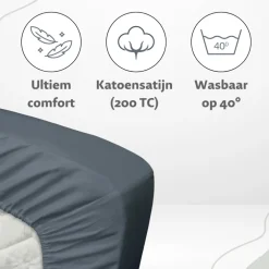 Ten Cate 100% Katoensatijnen Hoeslaken