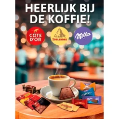 Toblerone Mini's Melk, Puur en Wit Chocolade