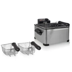 Tristar FR-6949 Friteuse met 1 Grote en 2 Kleine Friteusemande