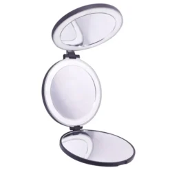 UNIQ Drievoudige Compacte Reismake-upspiegel met Led 5x en 10x Vergroting
