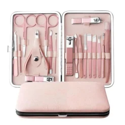 UNIQ 18‑in‑1 Manicure & Grooming Set – Complete Nagel-, Haar- en Huidverzorging - Roségoud
