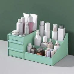UNIQ Make‑up & Sieraden Organizer – 2 Laden, Mintgroen