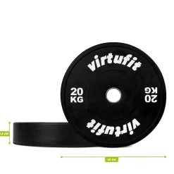 VirtuFit Bumper Plate Olympische Halterschijf van Rubber