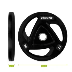 VirtuFit Olympische Rubberen Halterschijf