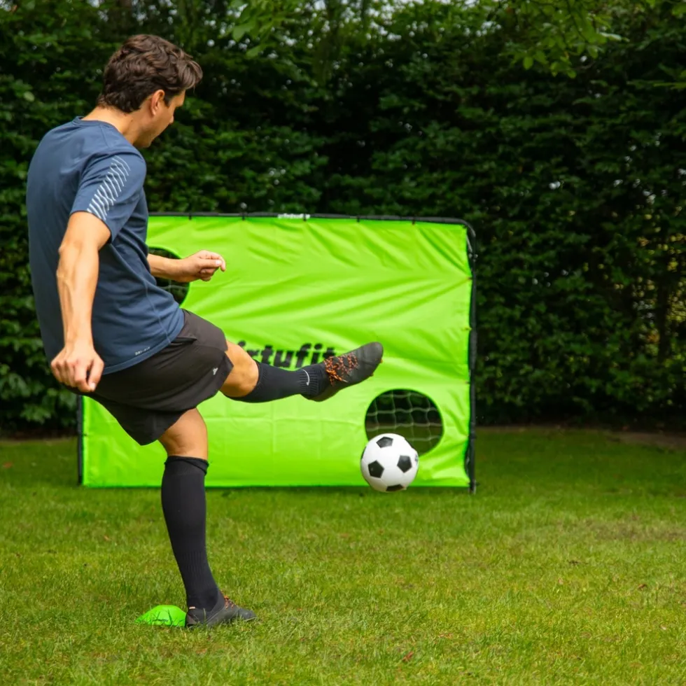VirtuFit Voetbaldoel met Doelwand