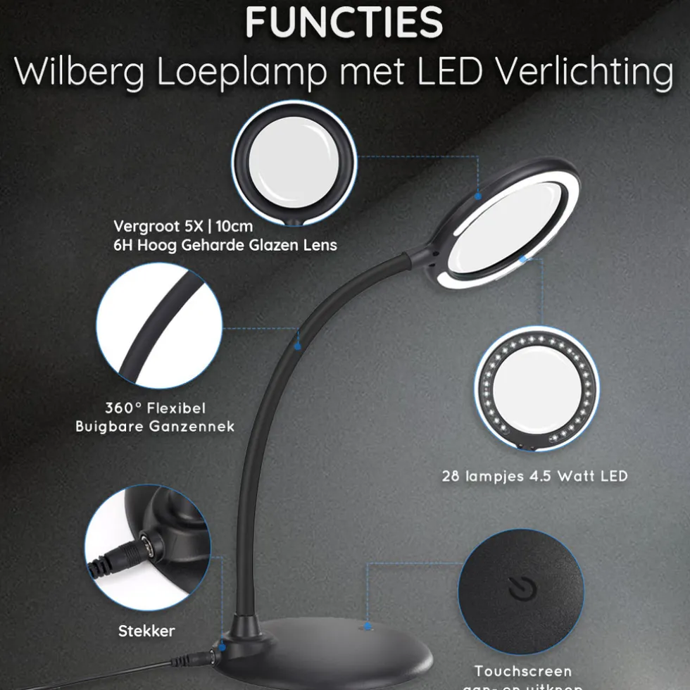 Wilberg Loeplamp met LED Verlichting
