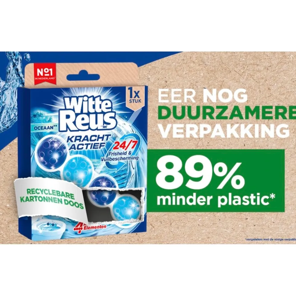 Witte Reus Kracht-Actief Oceaan Toiletblok