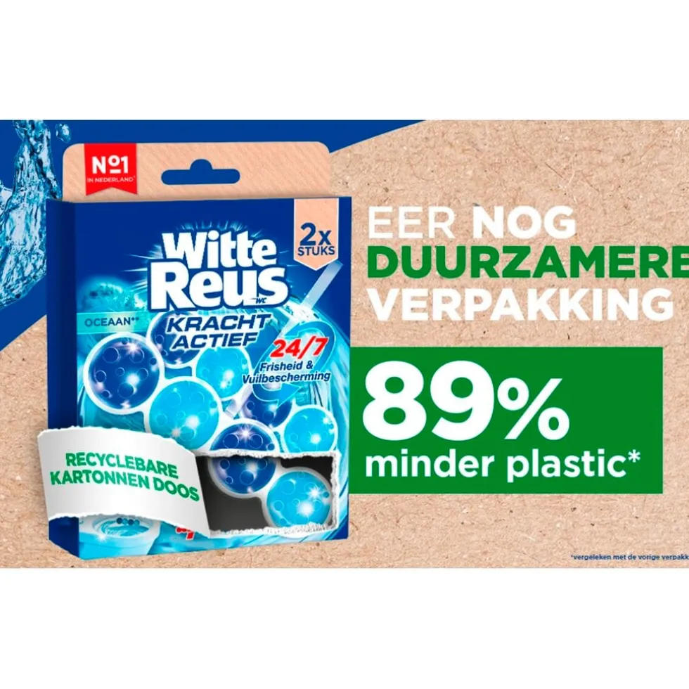 Witte Reus Kracht Actief Oceaan Toiletblok
