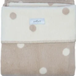 Zaffiro Ecru & Beige Gestipt 100 x 150 cm Ledikantdeken
