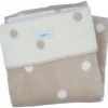 Zaffiro Ecru & Beige Gestipt 75 x 100 cm Wiegdeken
