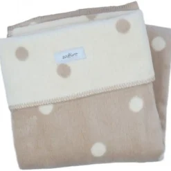 Zaffiro Ecru & Beige Gestipt 75 x 100 cm Wiegdeken