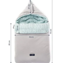 Zaffiro Grey Leaves Basic 5-in-1 Voetenzak